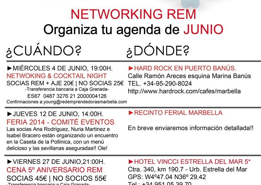 agenda club networking junio